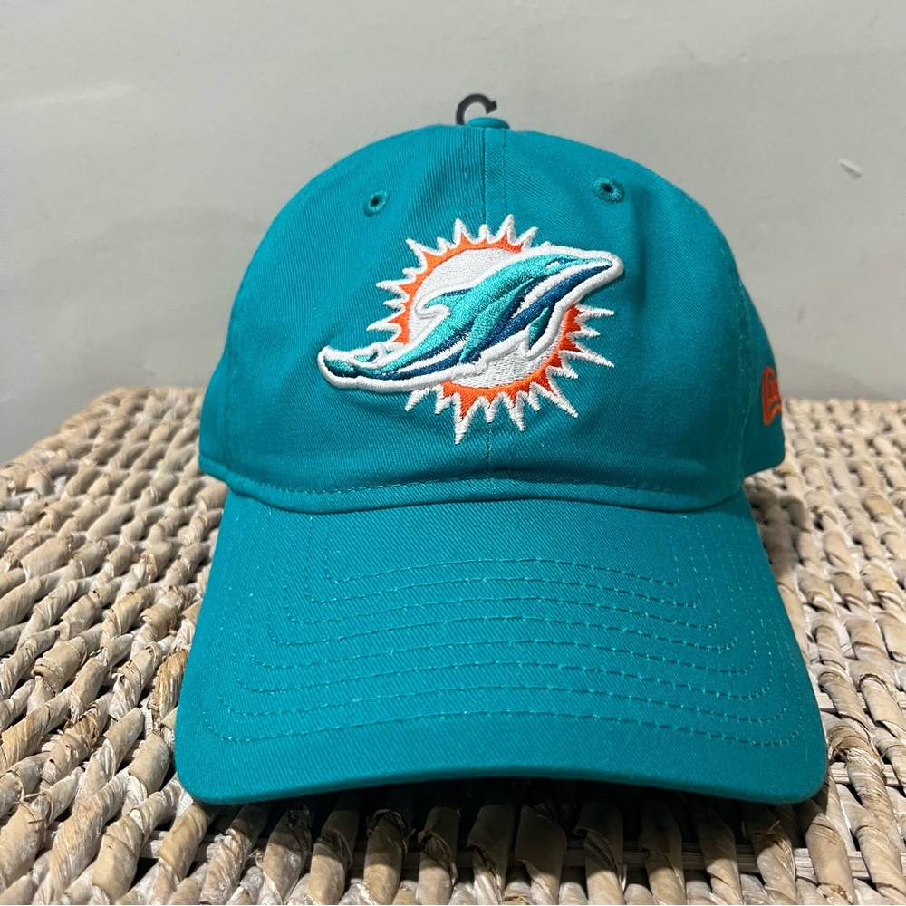 New Era Miami Dolphins Throwback 39THIRTY Stretch Flex Hat Cap Green One Size - Picture 2 of 7